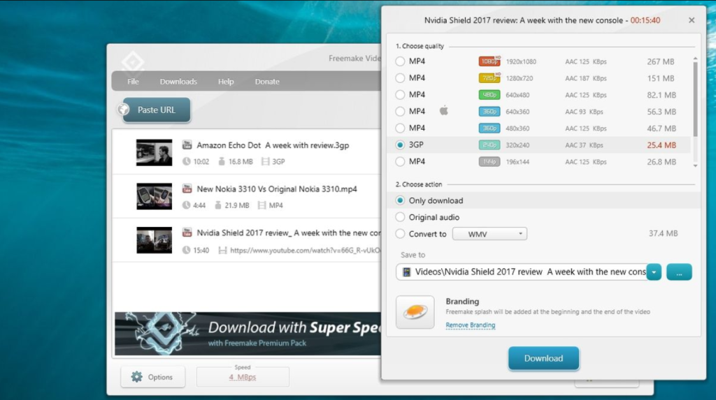 Freemake Video Downloader for windows