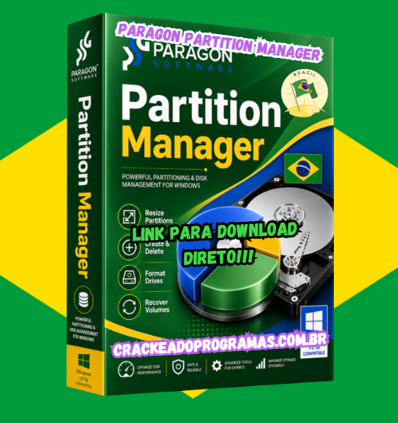 Paragon Partition Manager windows